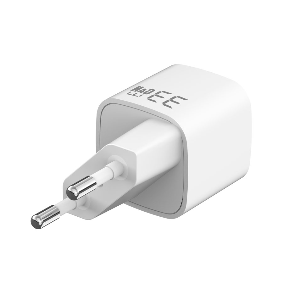 PD 33W Gan USB-C Charger Europe Standard-White