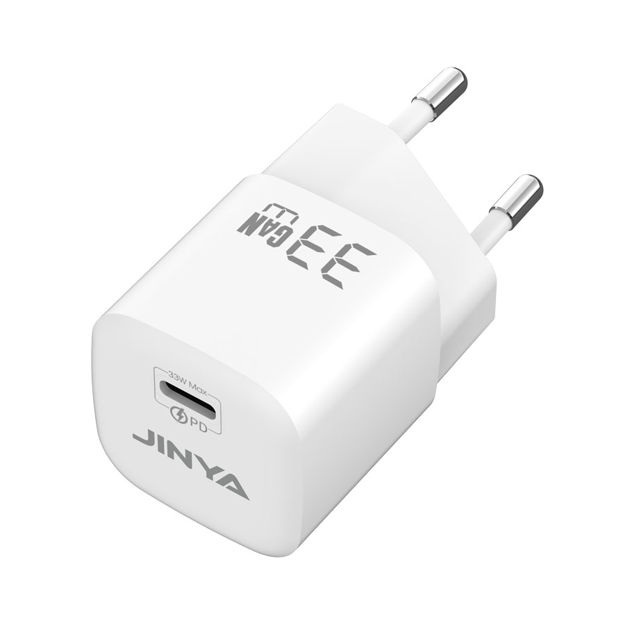 PD 33W Gan USB-C Charger Europe Standard-White