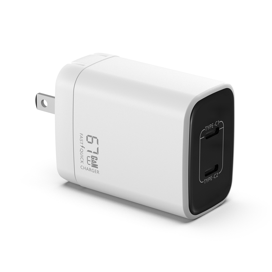 GaN PD 67W 2*USB-C Charger---US Standard