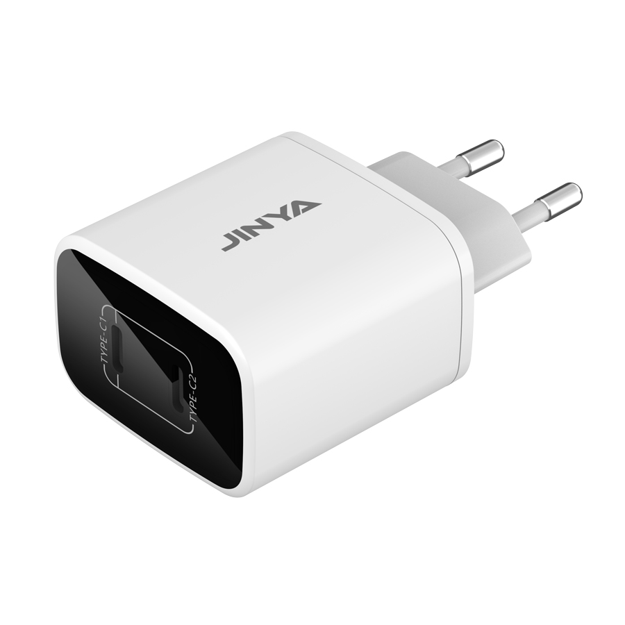 PD 45W Gan 2*USB-C Charger (White)