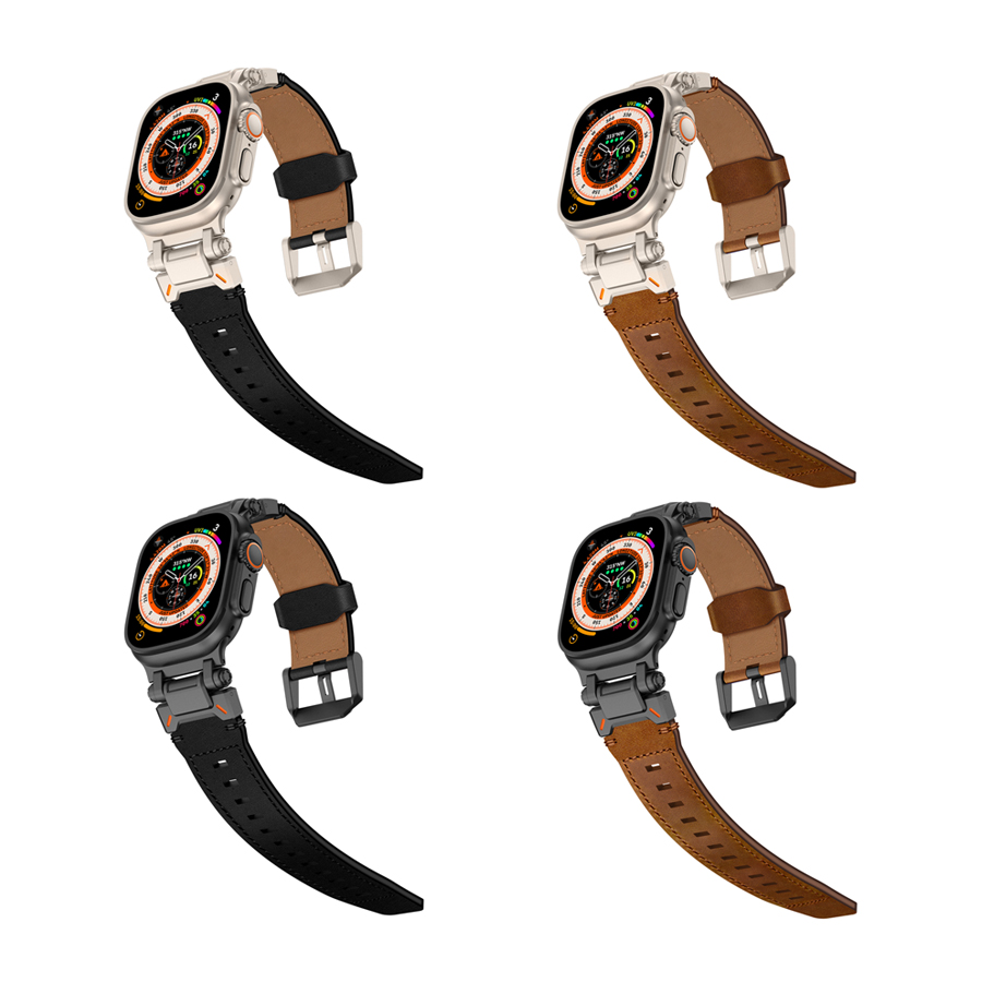 Robot Leather Band For Apple Watch 49&46&45&44&42mm