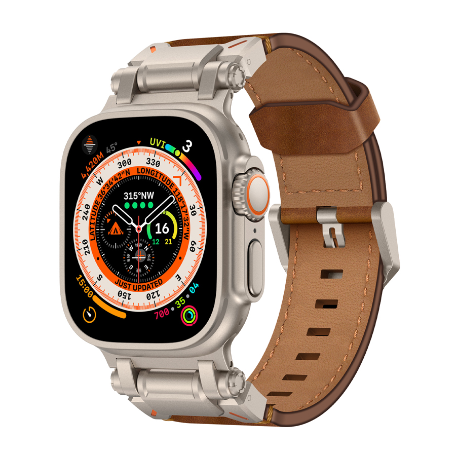 Robot Leather Band For Apple Watch 49&46&45&44&42mm