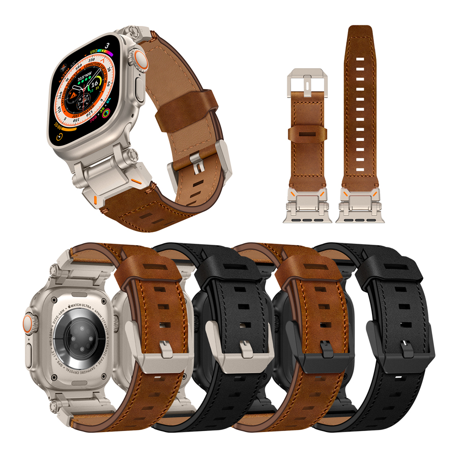 Robot Leather Band For Apple Watch 49&46&45&44&42mm
