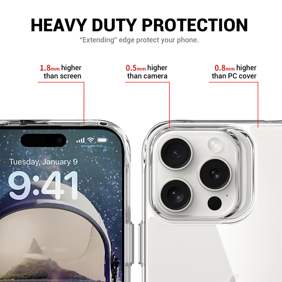 T-Stand Clear Protecting Case for iPhone16/16 Pro/16 Plus/16 Pro Max