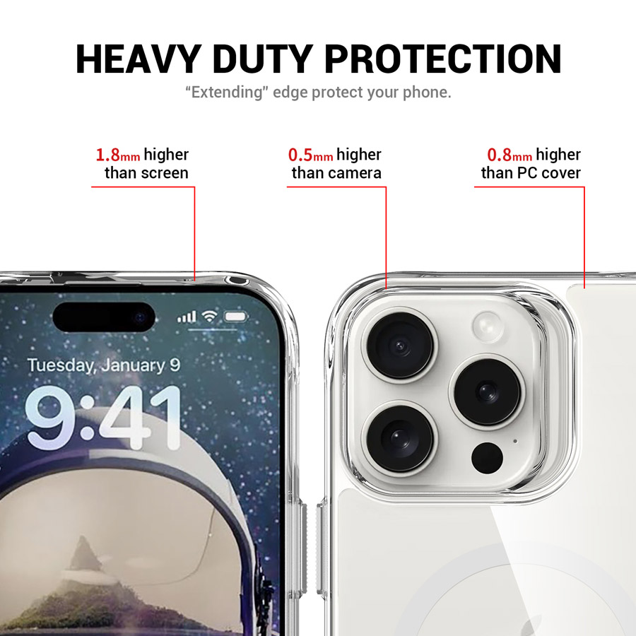 T-Stand MagSafe Clear Protecting Case for iPhone16/16 Pro/16 Plus/16 Pro Max