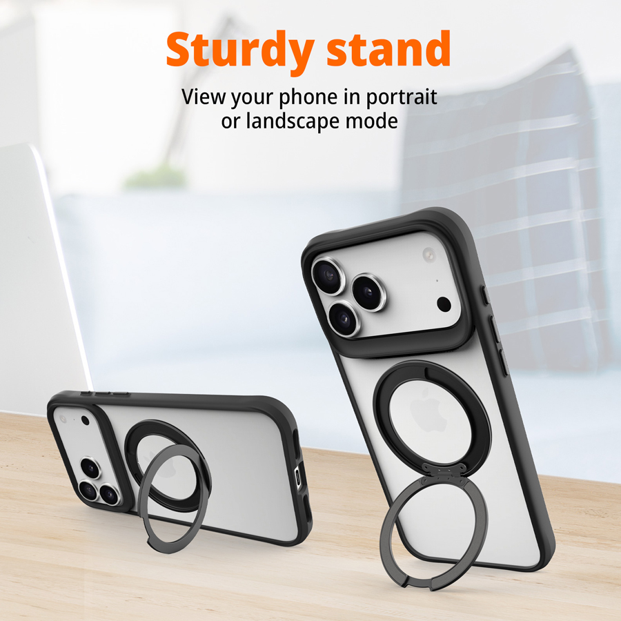 XPRO Stand Protecting Case(Black) for iPhone 17/17 Air/17 Pro/17 Pro Max