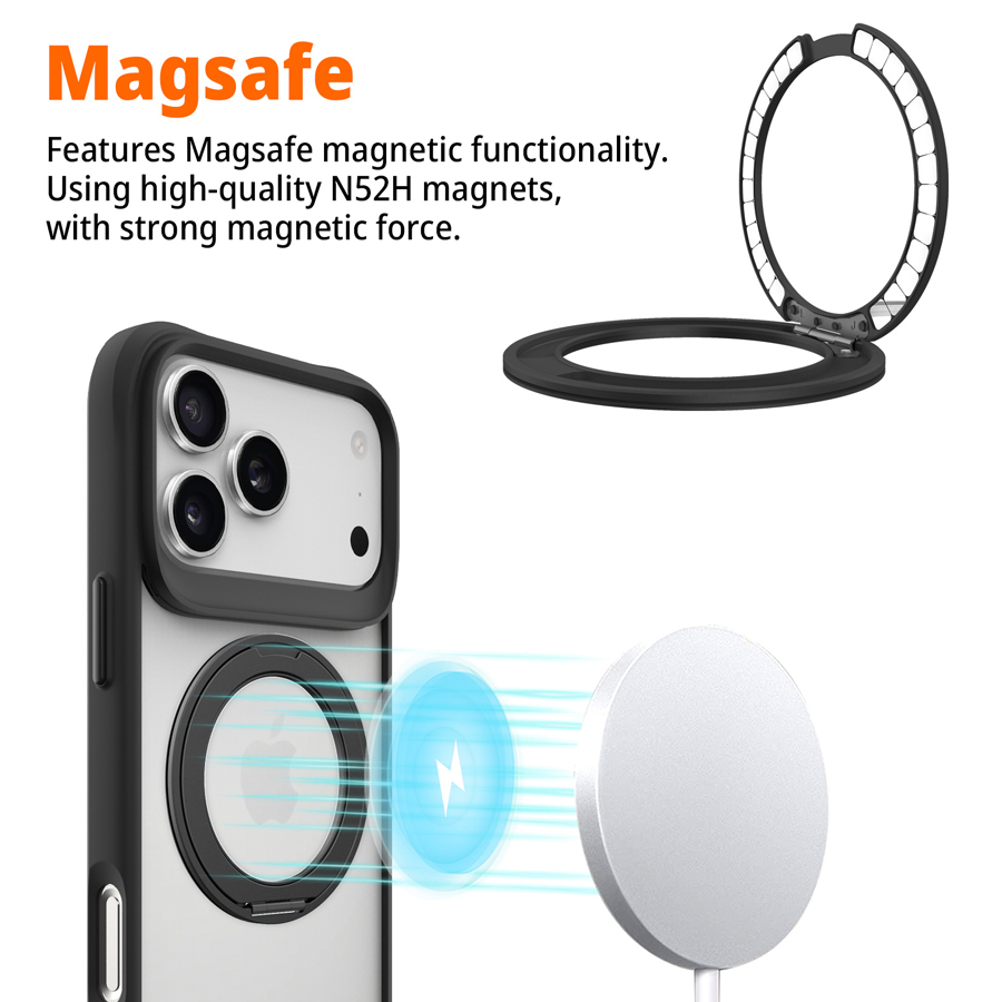 XPRO Stand Protecting Case(Black) for iPhone 17/17 Air/17 Pro/17 Pro Max