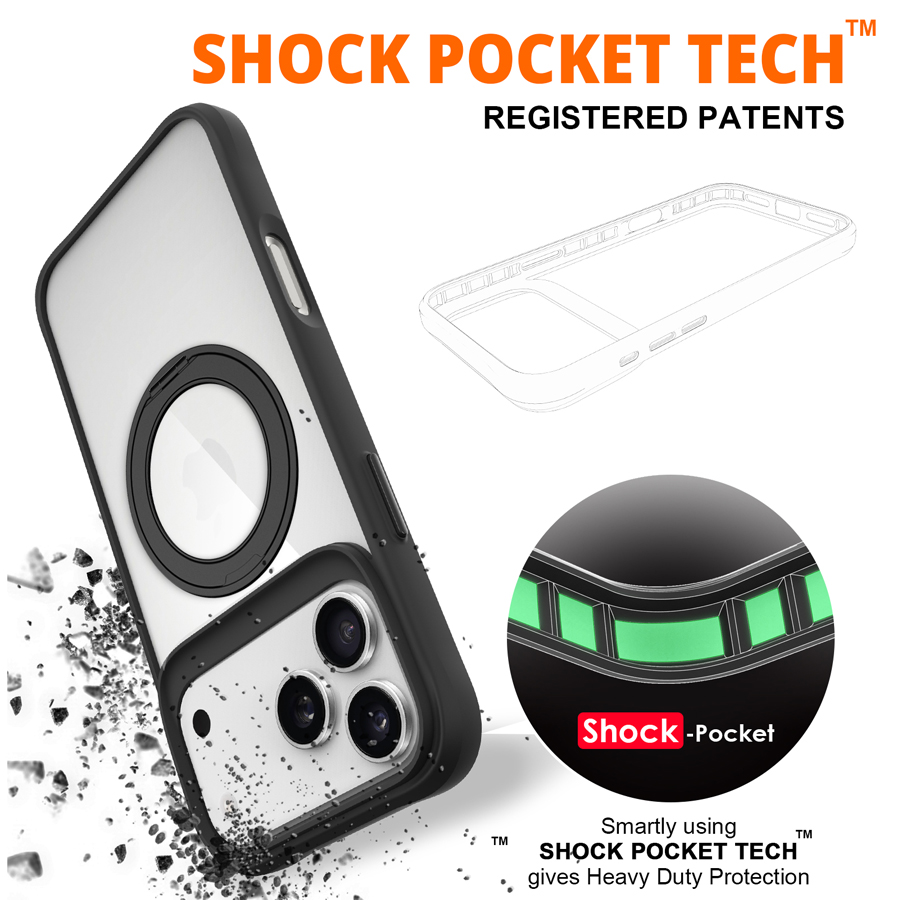 XPRO Stand Protecting Case(Black) for iPhone 17/17 Air/17 Pro/17 Pro Max