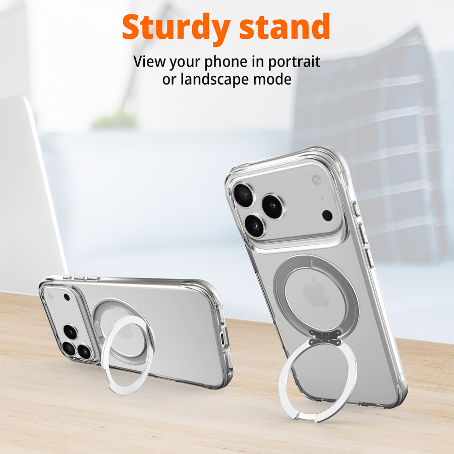 XPRO Stand Protecting Case(Transparent) for iPhone 17/17 Air/17 Pro/17 Pro Max