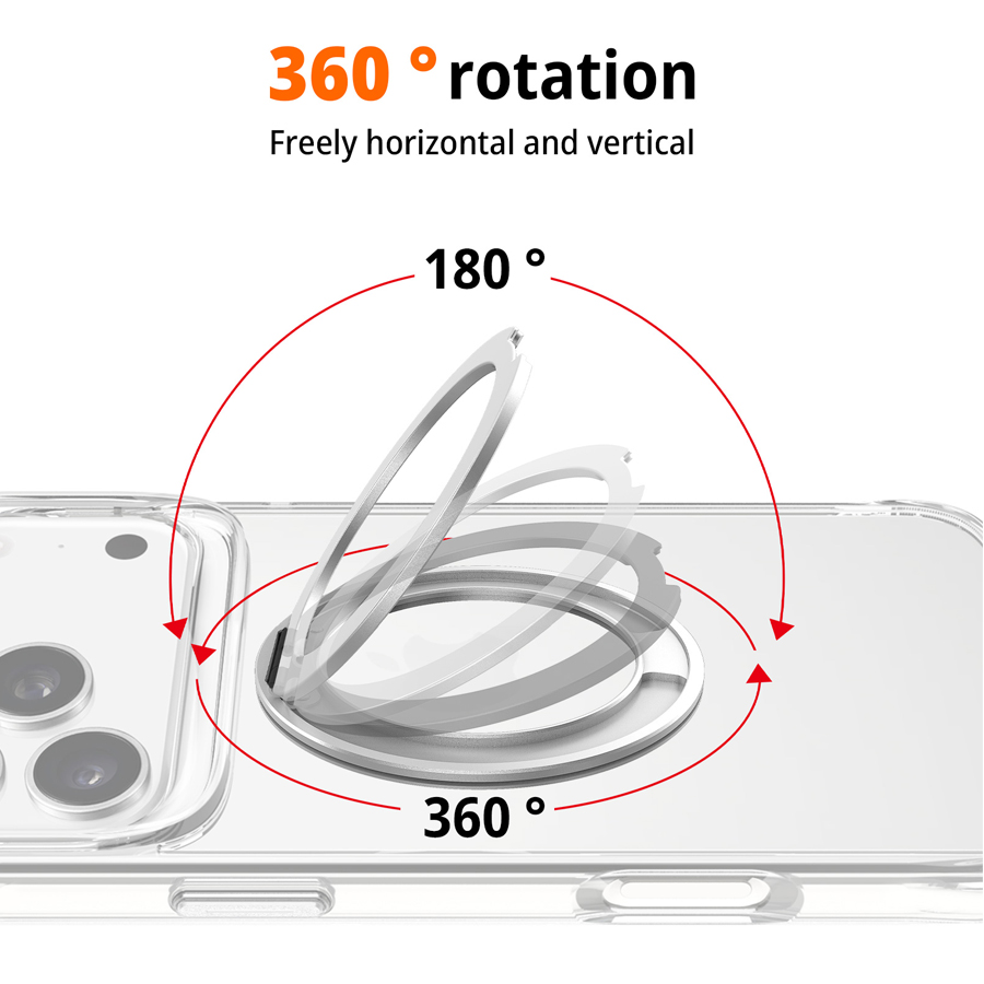 XPRO Stand Protecting Case(Transparent) for iPhone 17/17 Air/17 Pro/17 Pro Max