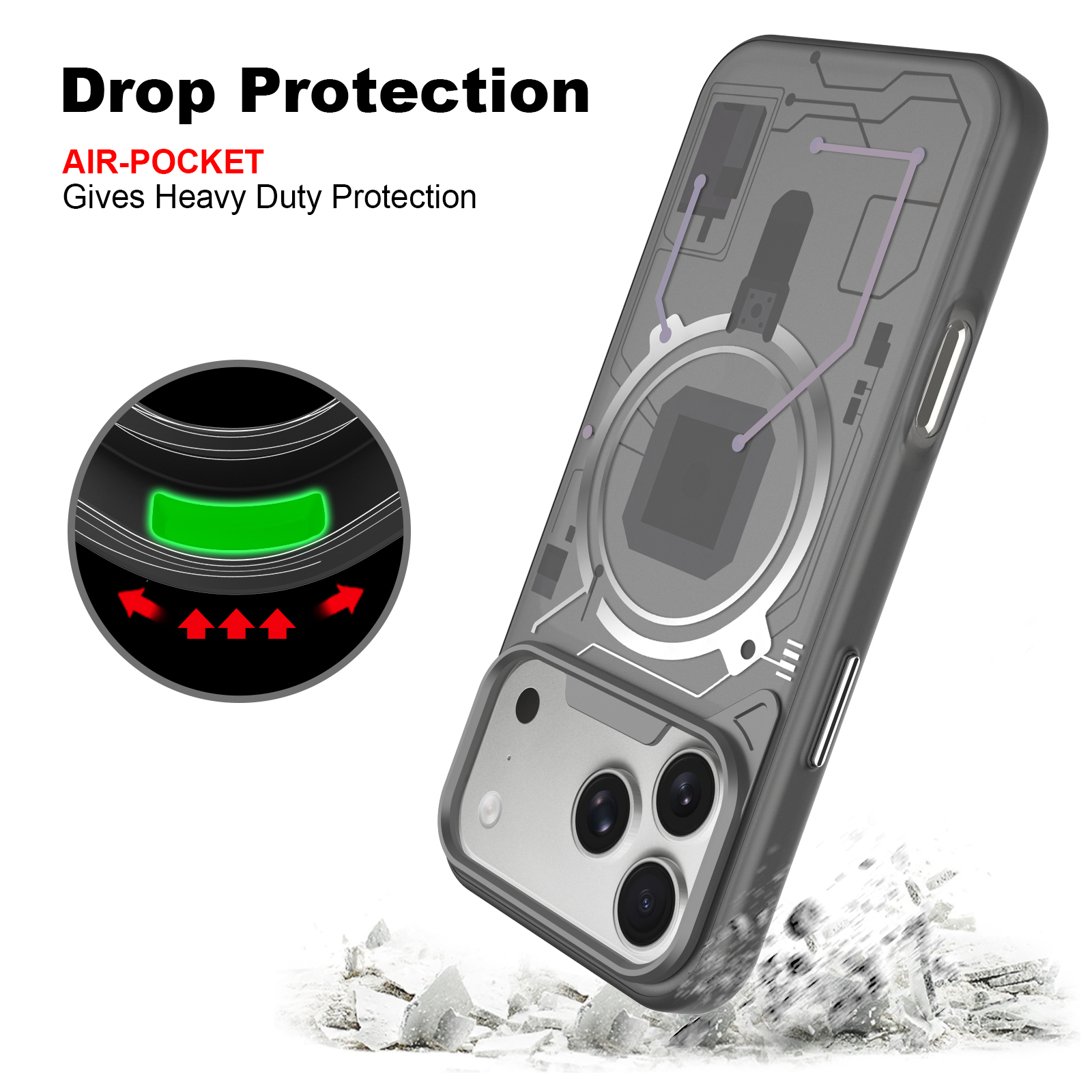 CYBERMECH Magsafe Protecting Case for iPhone 18 Pro/18 Pro Max