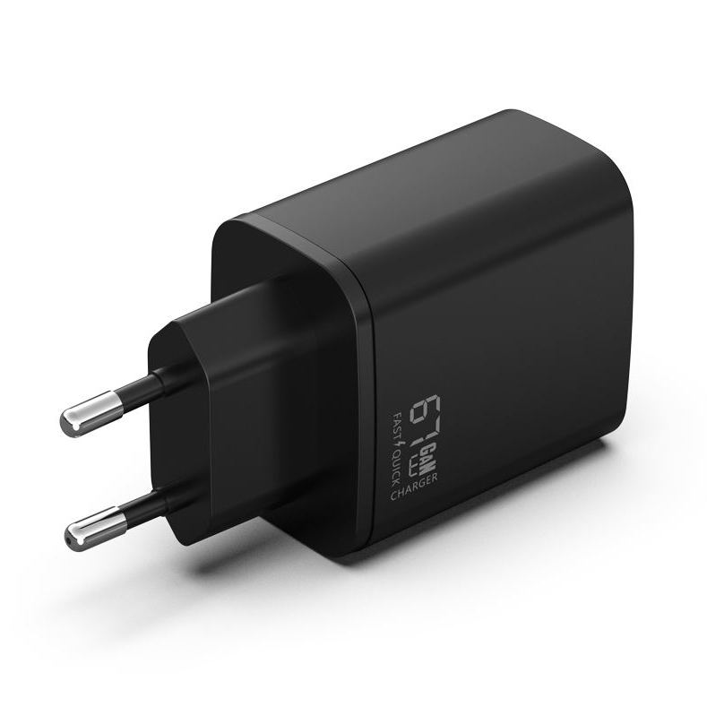 GaN PD 67W 2*USB-C Charger---Europe Standard