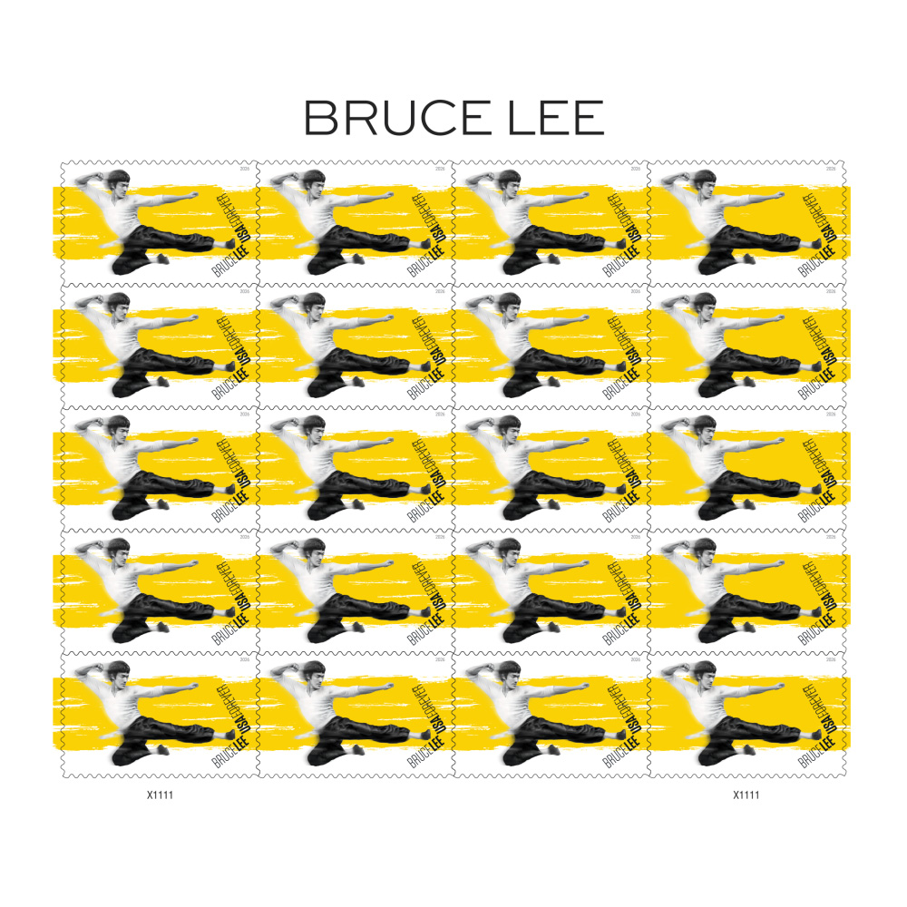 2026 Bruce Lee Stamps Forever First Class Postage Stamps