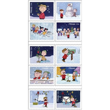 2015  Contemporary Christmas: A Charlie Brown Christmas Forever First Class Postage Stamps