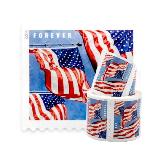 2022 US Flags Forever First Class Postage Stamps