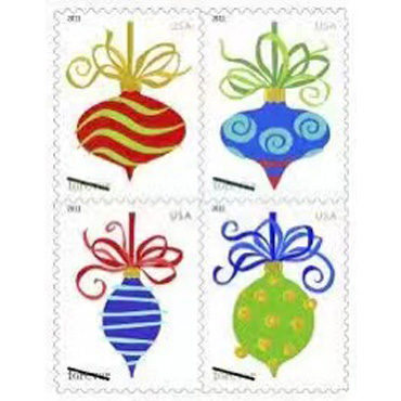 2011  Contemporary Christmas: Holiday Baubles Forever First Class Postage Stamps