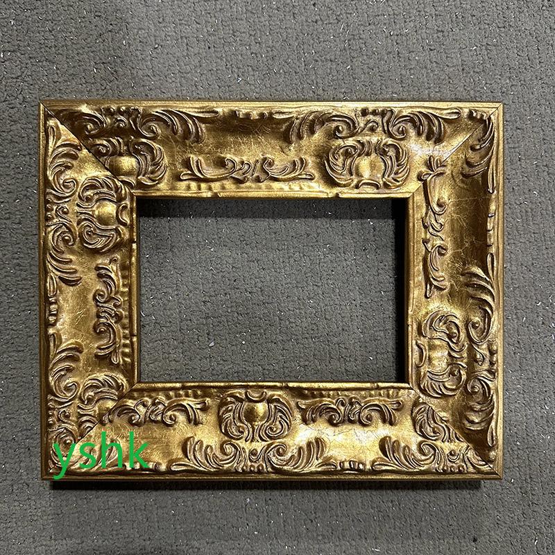 FM-14691 Gold Rectangle Frame in Embossed Style Width-5cm