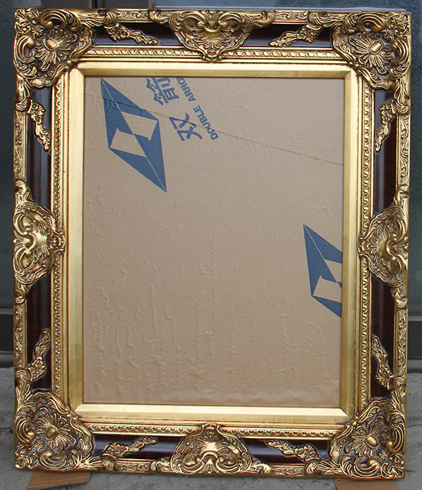 FM-15691 Gold Mix Brown Rectangle Frame in Embossed Style Width-9.5cm