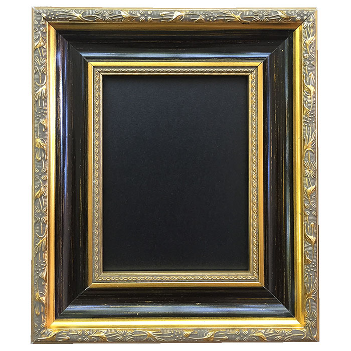 FM-27431 Gold Mix Brown Rectangle Frame in Embossed Style Width-5.7cm