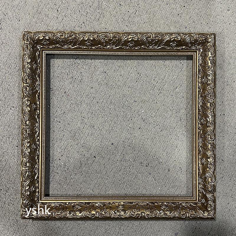 FM-22811 Gold Rectangle Frame in Embossed Style Width-3.3cm
