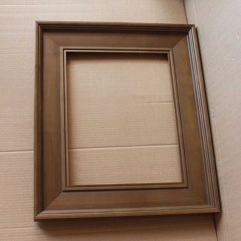 FM-26991 Brown Rectangle Frame in Simple Style Width-9.6cm