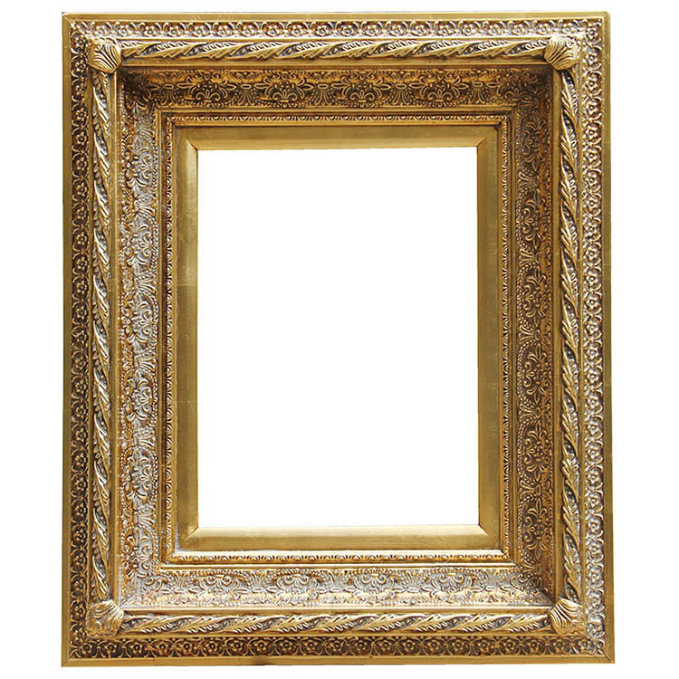 FM-28661 Gold Rectangle Frame in Embossed Style Width-13cm