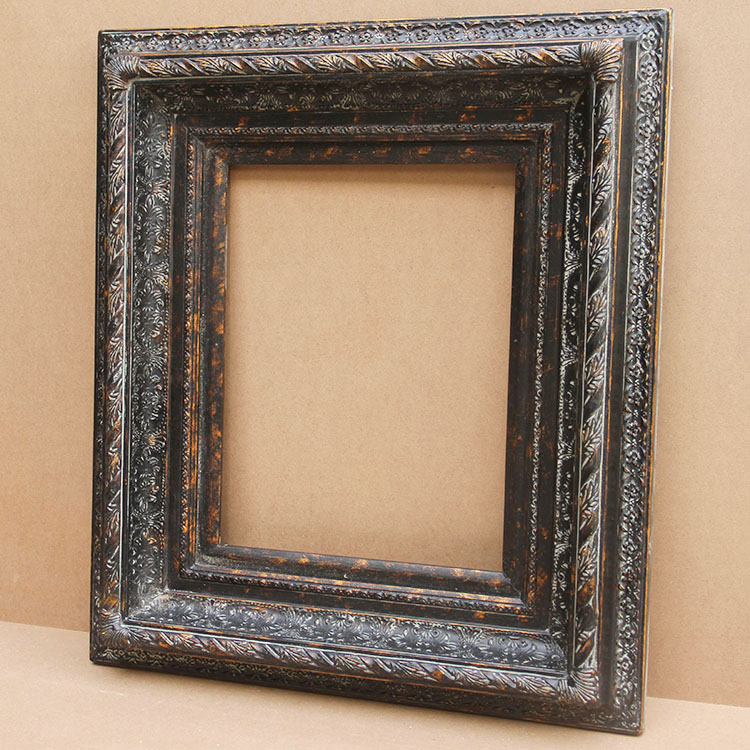 FM-30351 Gold Mix Black Rectangle Frame in Embossed Style Width-13cm