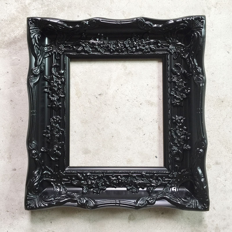 FM-46241 Black Rectangle Frame in Simple Style Width-12cm