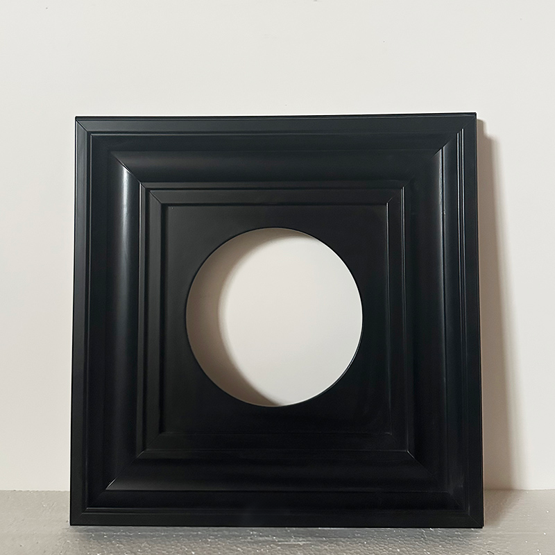 FM-44001 Black Oval-in-Rectangle Frame in Simple Style Width-14cm