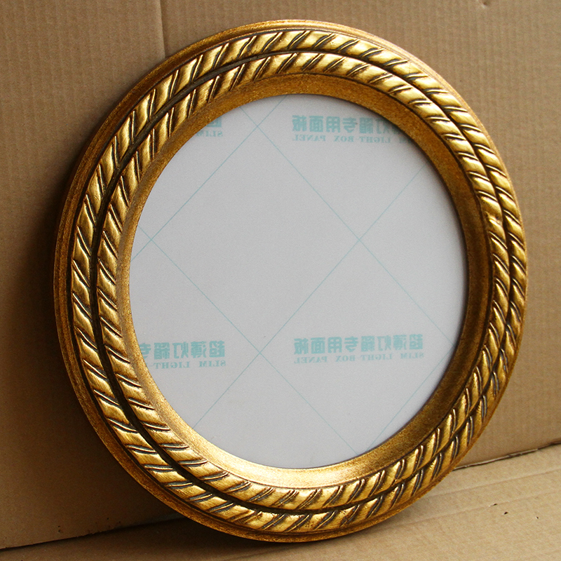 FM-49781 Gold Oval Frame in Simple Style Width-5.5cm