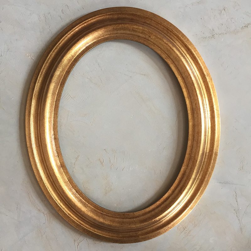 FM-43511 Gold Oval Frame in Simple Style Width-7cm