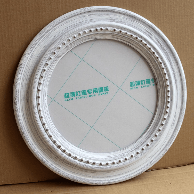 FM-17731 White Oval Frame in Simple Style Width-8cm