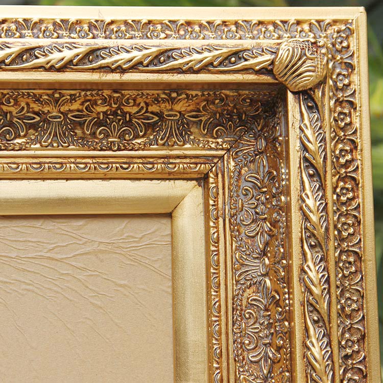 FM-28661 Gold Rectangle Frame in Embossed Style Width-13cm