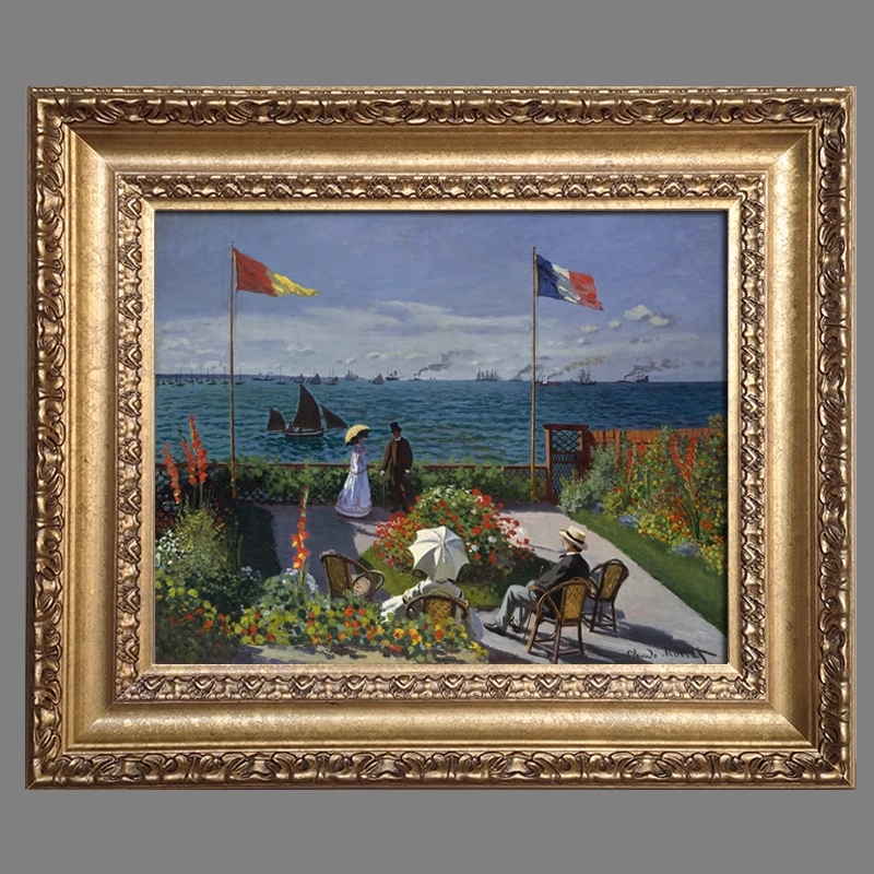 FM-31311 Gold Rectangle Frame in Embossed Style Width-11cm