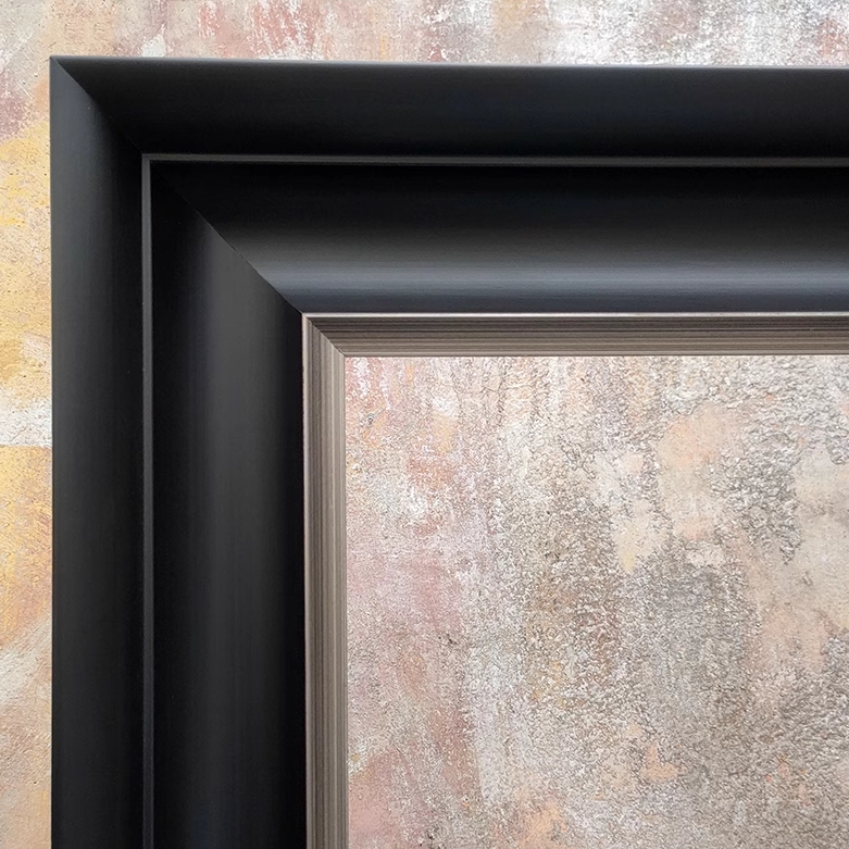 FM-33521 Black Rectangle Frame in Simple Style Width-8.8cm