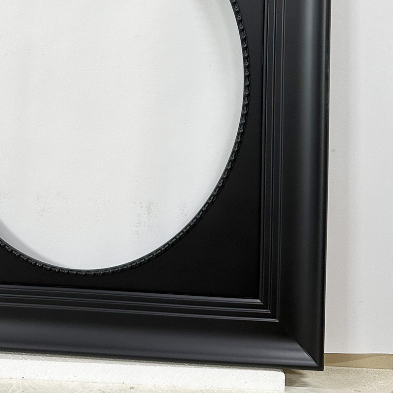 FM-42961 Black Oval-in-Rectangle Frame in Simple Style Width-11cm