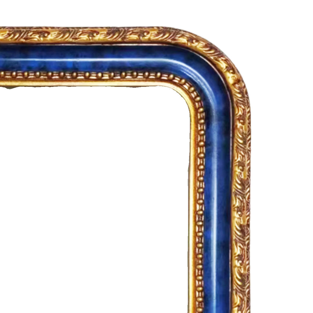 FM-47591 Gold Mix Blue Specialty Frame in Embossed Style Width-7cm