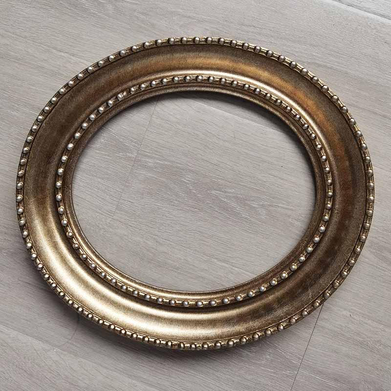 FM-20051 Gold Oval Frame in Simple Style Width-7cm