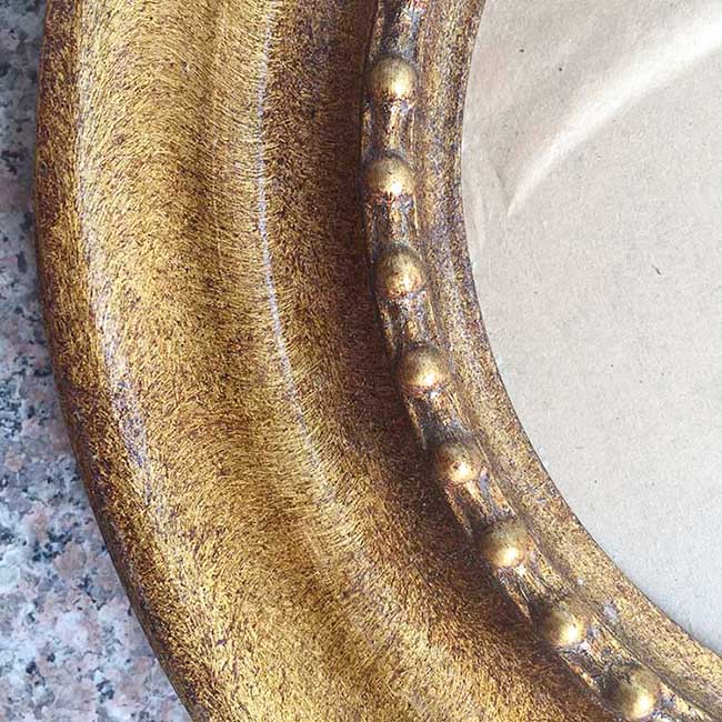 FM-23901 Gold Oval Frame in Simple Style Width-7cm