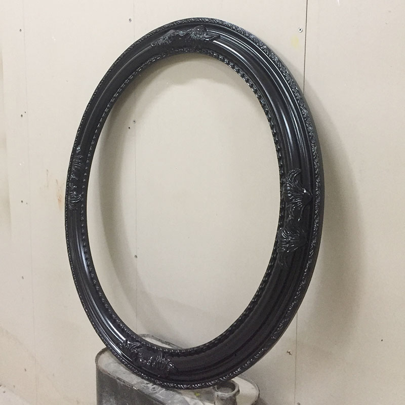 FM-34591 Black Oval Frame in Simple Style Width-7cm