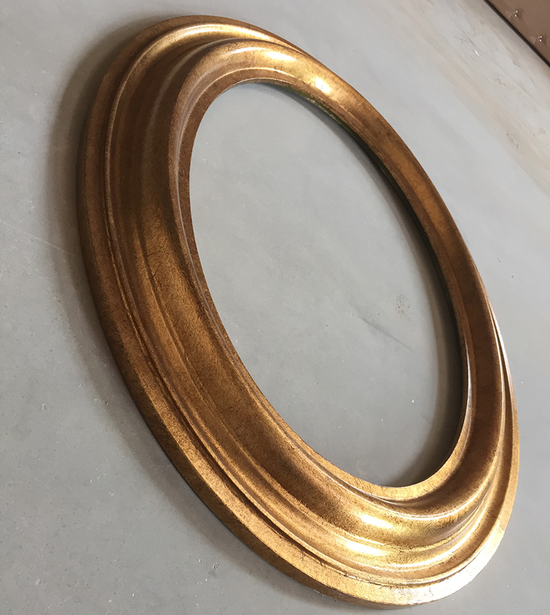 FM-43511 Gold Oval Frame in Simple Style Width-7cm