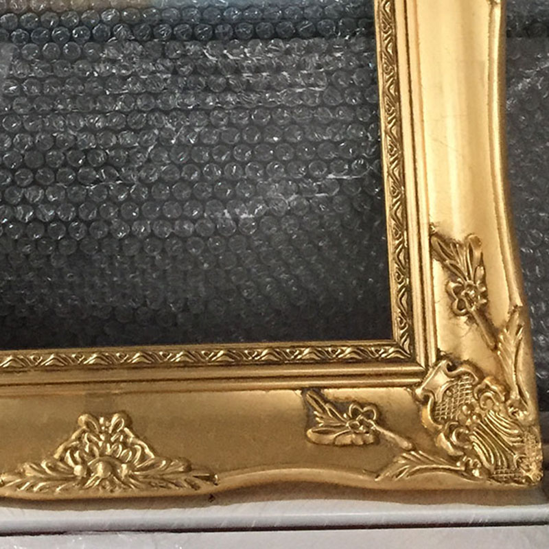 FM-13621 Gold Rectangle Frame in Embossed Style Width-6.8cm