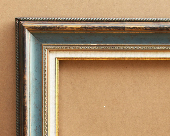 FM-06121 Blue Rectangle Frame in Simple Style Width-8.2cm