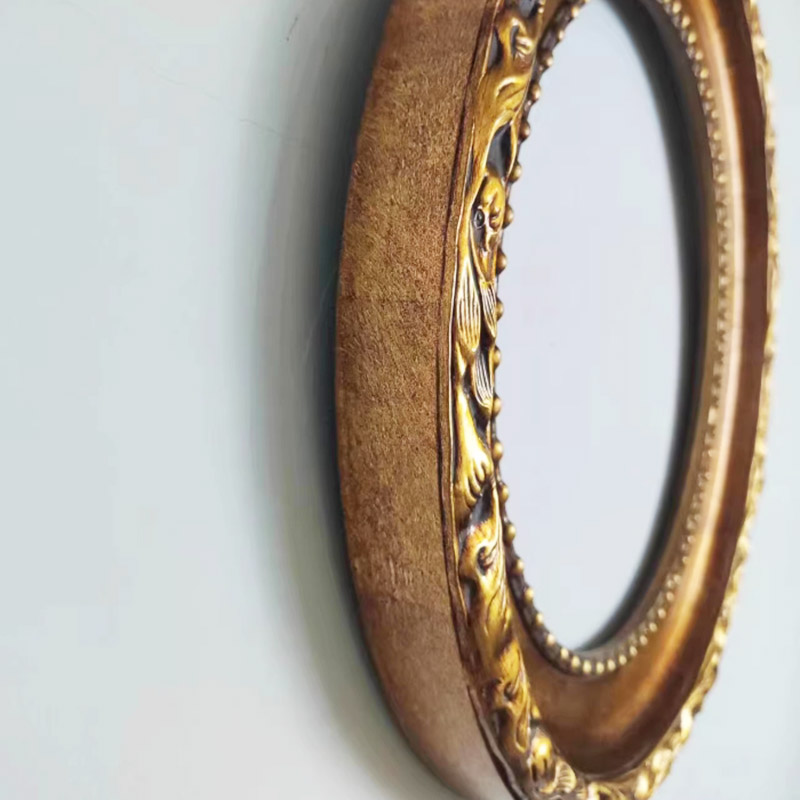 FM-03781 Gold Oval Frame in Embossed Style Width-6cm