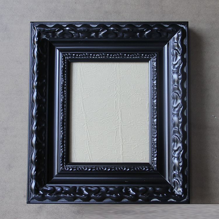 FM-22441 Black Rectangle Frame in Embossed Style Width-9cm