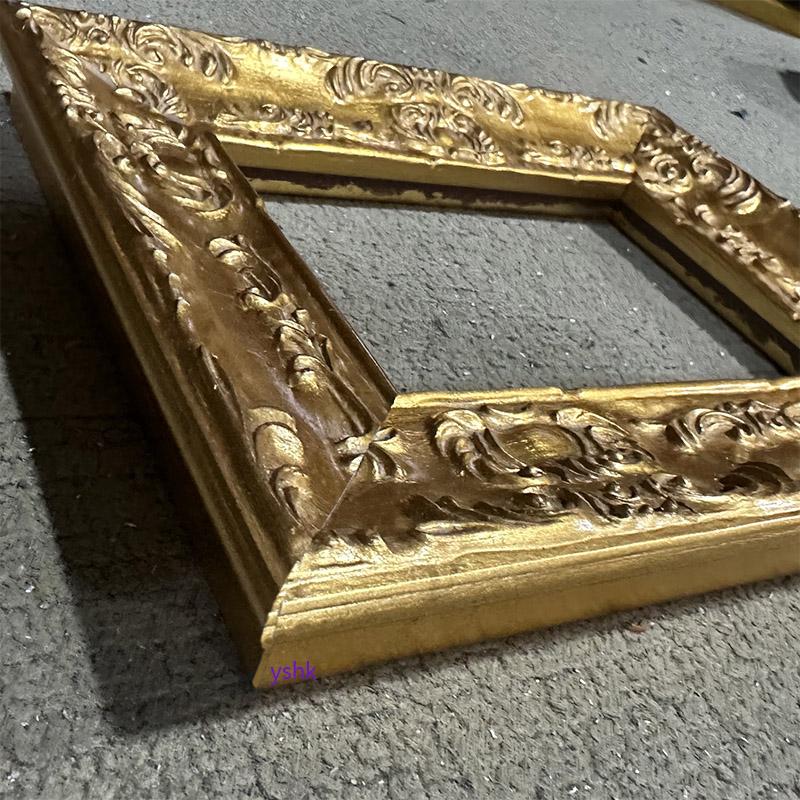 FM-14691 Gold Rectangle Frame in Embossed Style Width-5cm