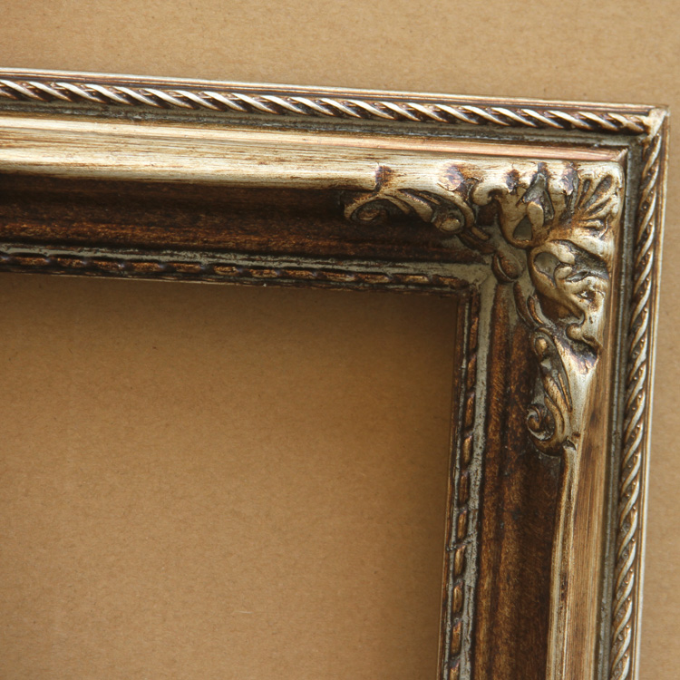 FM-18371 Gold Rectangle Frame in Embossed Style Width-5cm
