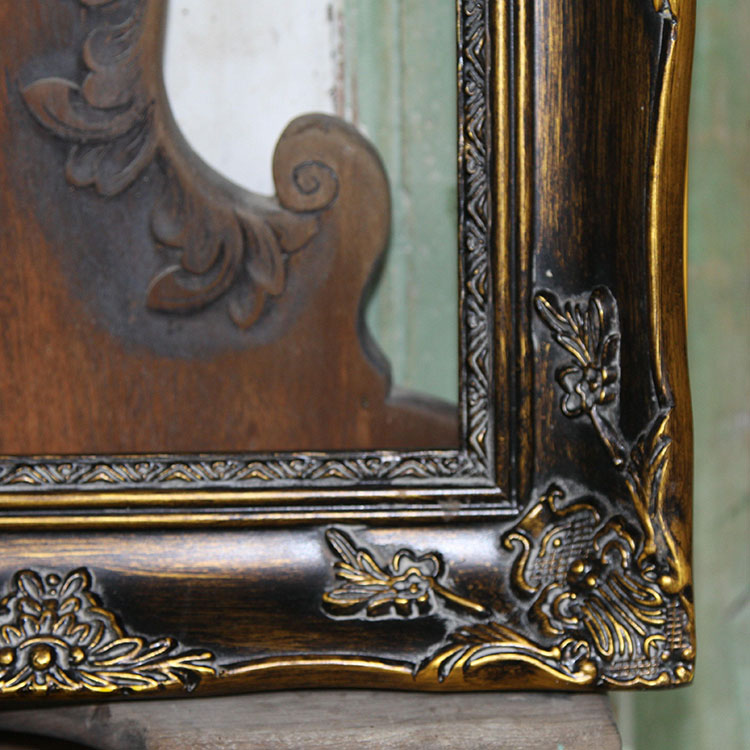 FM-20041 Gold Mix Brown Rectangle Frame in Embossed Style Width-7cm