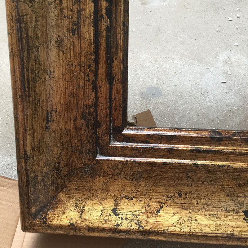 FM-41371 Gold Rectangle Frame in Simple Style Width-7cm