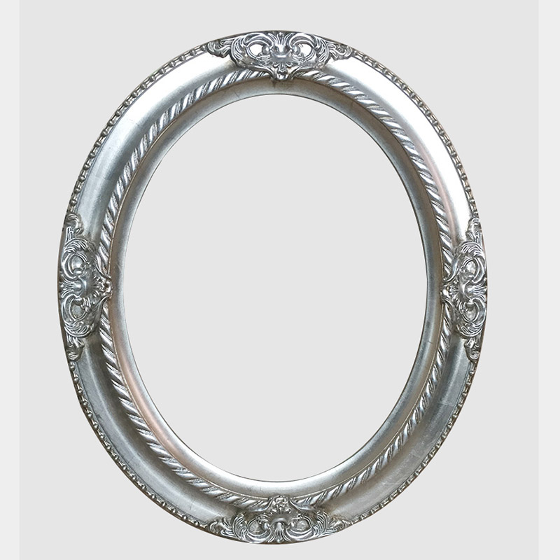 FM-50971 Silver Oval Frame in  Width-8cm